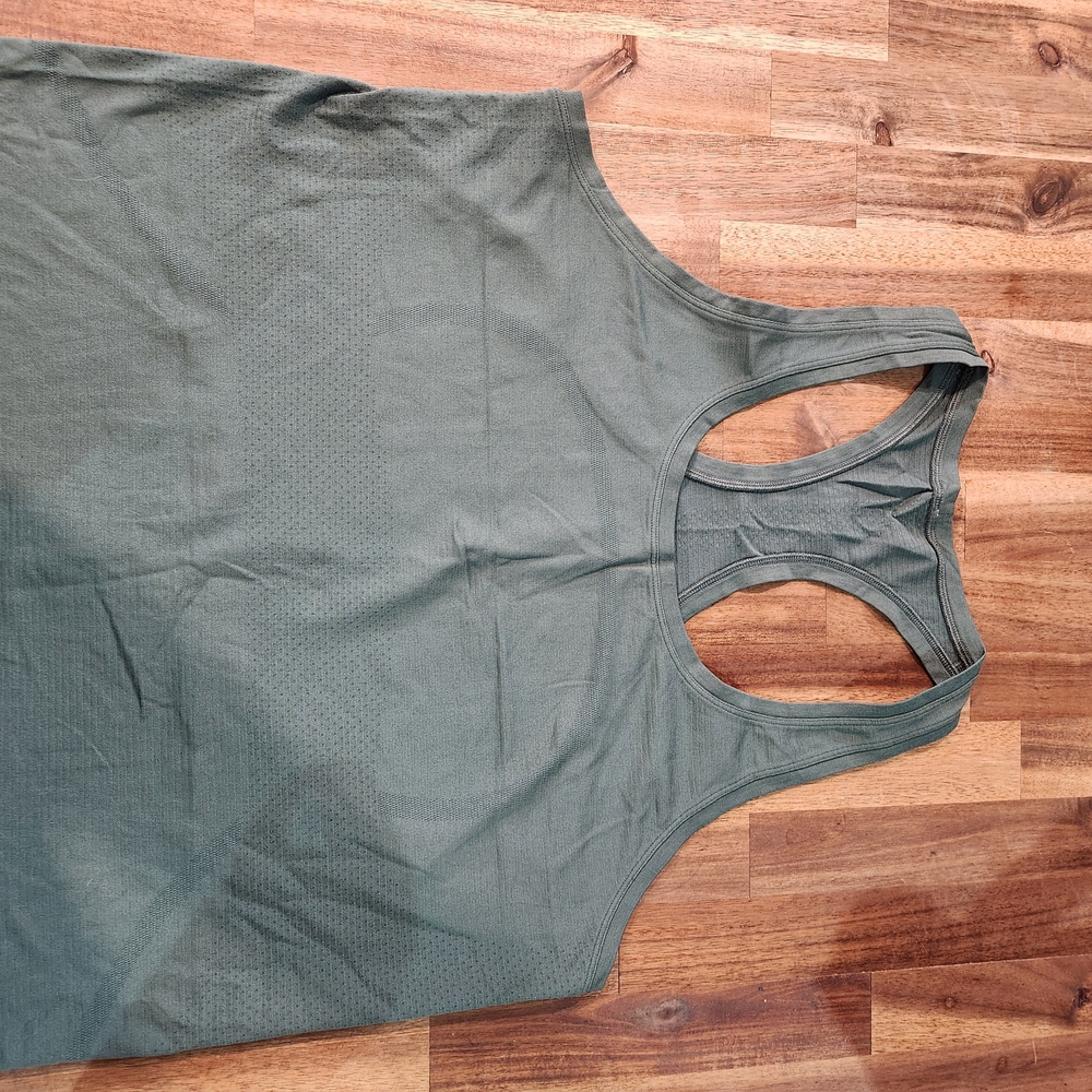 lululemon athletica Olive Green Racerback Tank Top